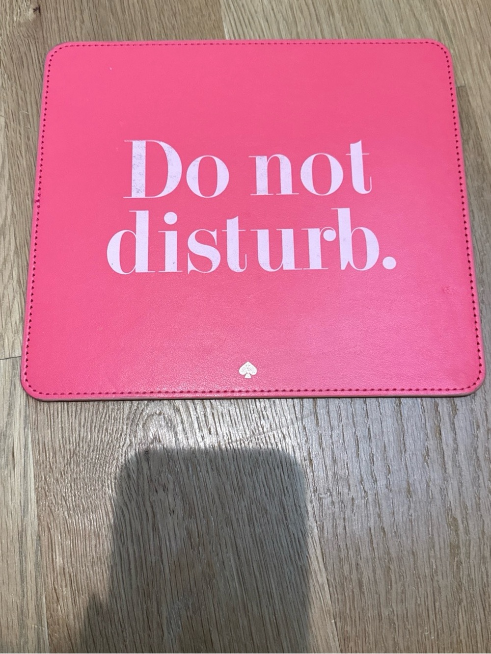 Kate Spade New York Pink "Do Not Disturb" mousepad
